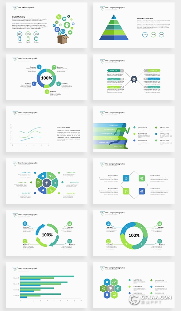 140页欧美高逼格商务多用途PPT模板 - 顶尖PPT
