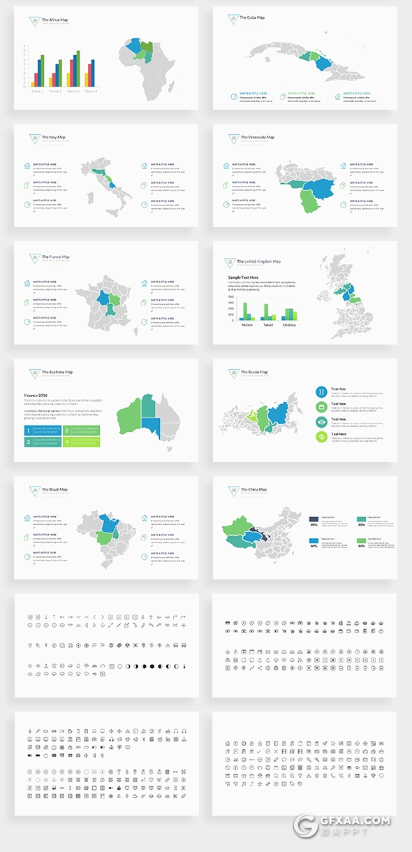 140页欧美高逼格商务多用途PPT模板 - 顶尖PPT