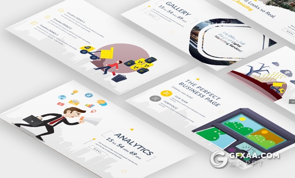 121页精致图形设计国外高端商务PPT模板 - 顶尖PPT