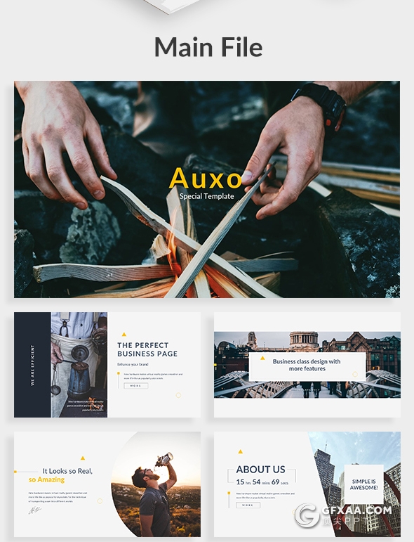 121页精致图形设计国外高端商务PPT模板 - 顶尖PPT