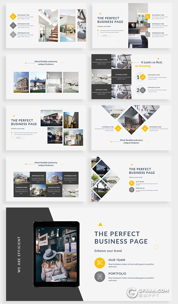 121页精致图形设计国外高端商务PPT模板 - 顶尖PPT