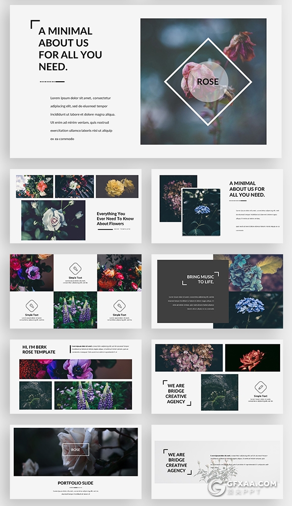 95页极简商务高逼格PPT模板 - 顶尖PPT