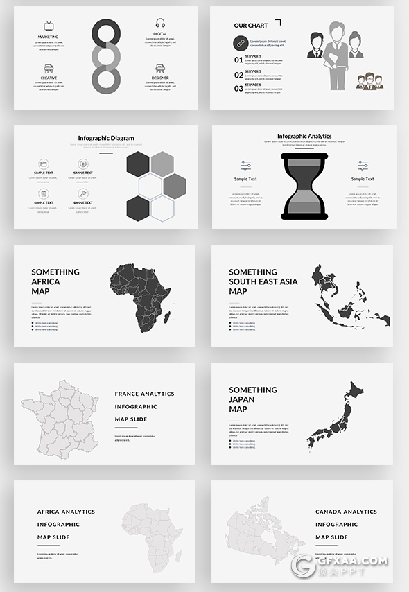 95页极简商务高逼格PPT模板 - 顶尖PPT