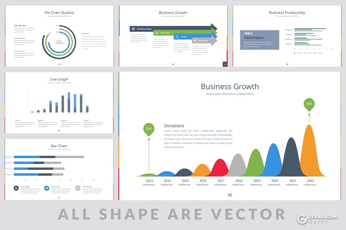 53页欧美商务年终总结汇报PPT模板 - 顶尖PPT