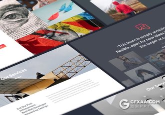 70多页扁平化欧美精致设计多用途keynote模板 - 顶尖PPT