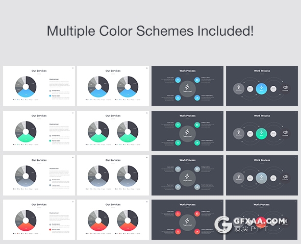 70多页扁平化欧美精致设计多用途keynote模板 - 顶尖PPT