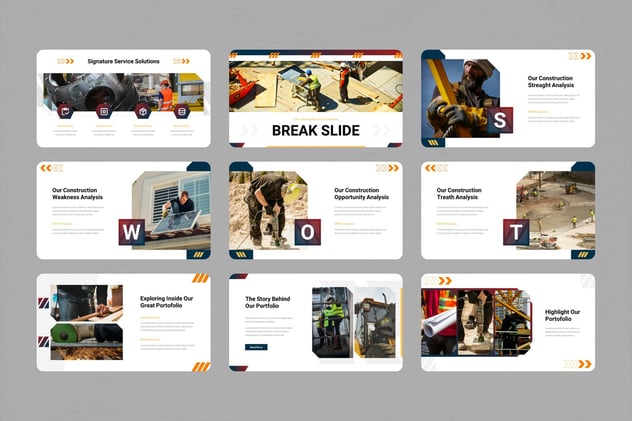 工程建筑施工主题演讲keynote模板 - 顶尖PPT