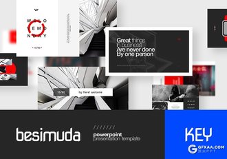 50多页极简大气风格keynote模板 - 顶尖PPT