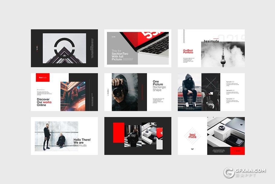 50多页极简大气风格keynote模板 - 顶尖PPT