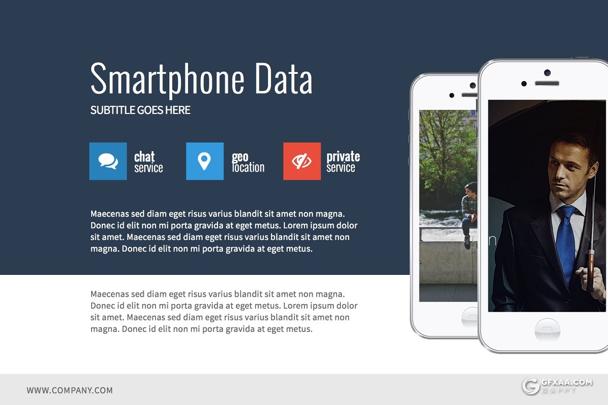 移动设备互联网统计分享keynote模板 - 顶尖PPT