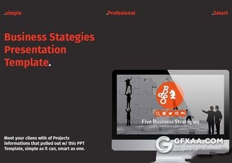 96页扁平化商业策略规划PPT模板 - 顶尖PPT