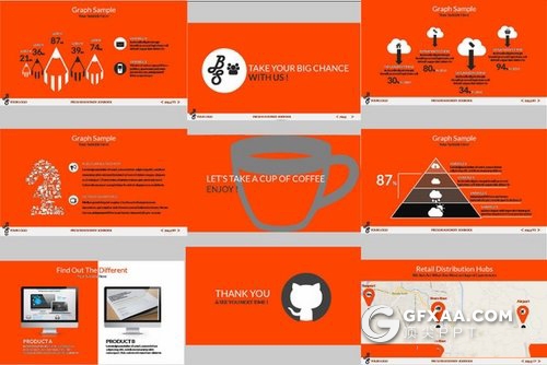 96页扁平化商业策略规划PPT模板 - 顶尖PPT