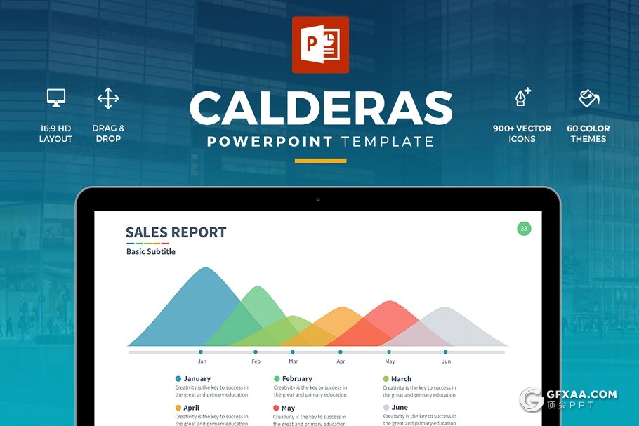 61页商务数据统计分析创意图形图表PPT模板 2种底色 - 顶尖PPT