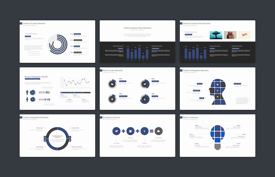 扁平化简约国外商务商用多用途PPT模板 - 顶尖PPT