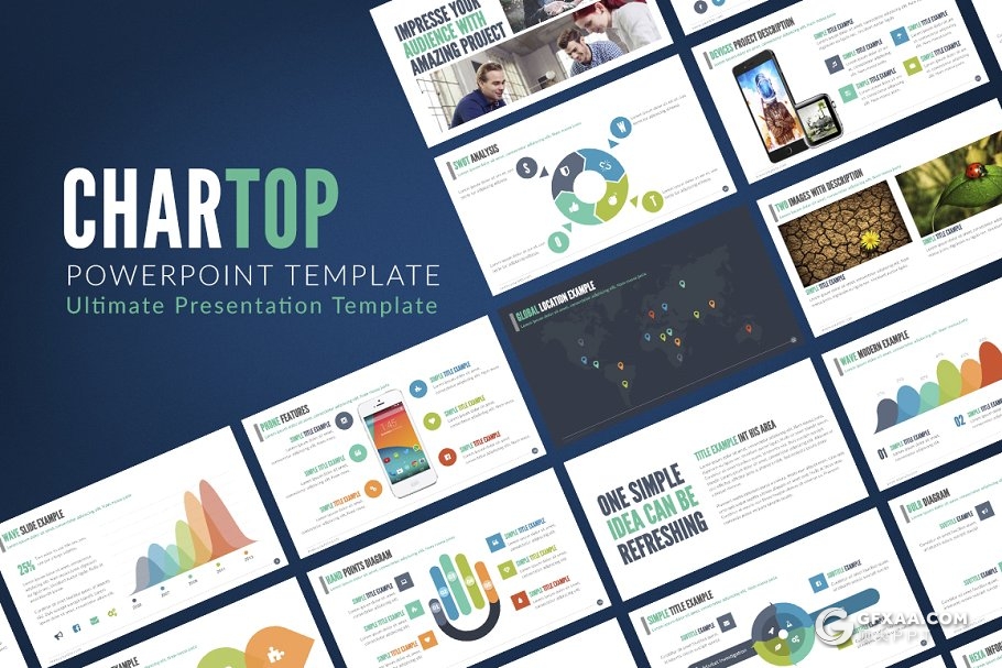 67页欧美商务风格工作总结汇报PPT模板 - 顶尖PPT