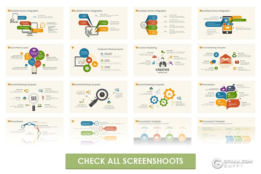 145页商务风格创意图形合集PPT模板 - 顶尖PPT