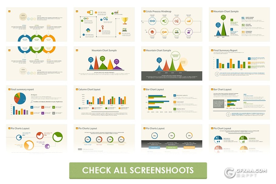 145页商务风格创意图形合集PPT模板 - 顶尖PPT