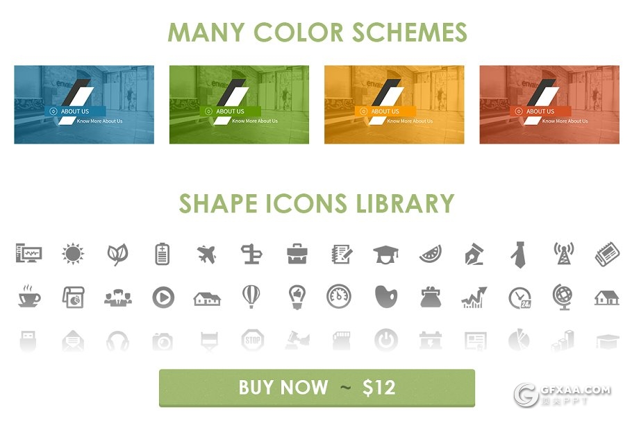 145页商务风格创意图形合集PPT模板 - 顶尖PPT