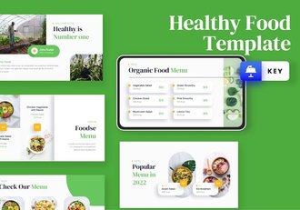 健康绿色安全食品keynote模板 - 顶尖PPT