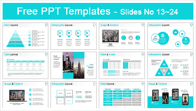 33页创意灯泡微立体商务PPT模板 - 顶尖PPT