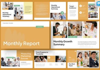 月度财务报告总结展示Keynote模板 - 顶尖PPT