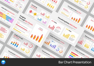 多种样式数据展示条形图keynote模板 - 顶尖PPT