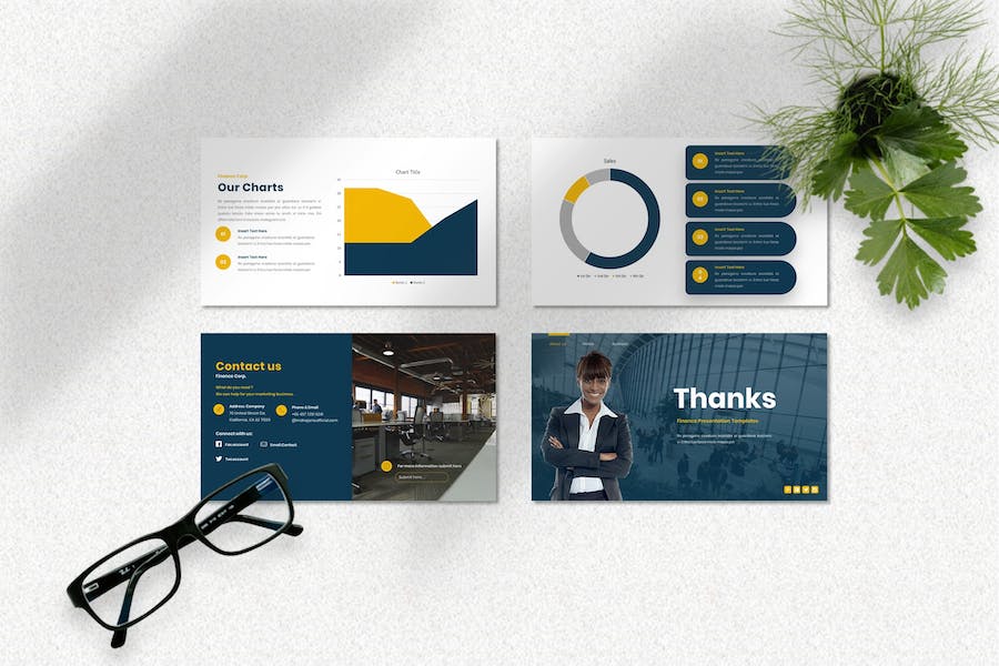 金融理财投资服务推广Keynote模板 - 顶尖PPT