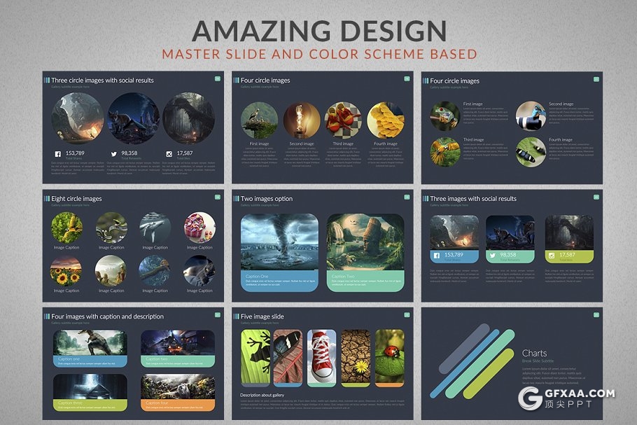 50页欧美高逼格商务多用途PPT模板 - 顶尖PPT