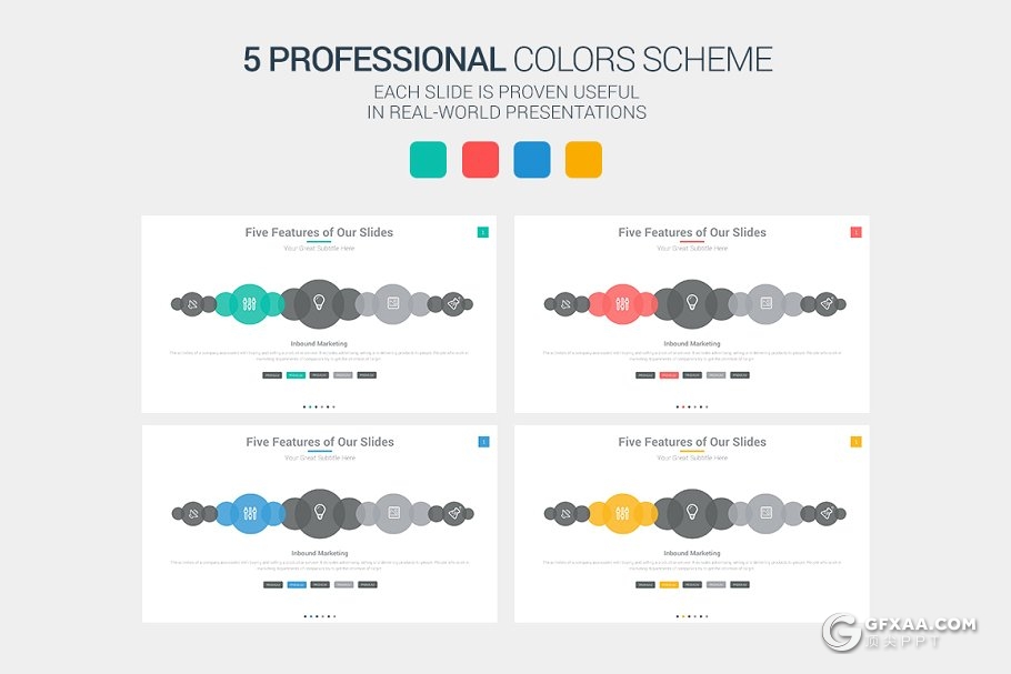 60页蓝色商务欧美风格keynote模板 - 顶尖PPT
