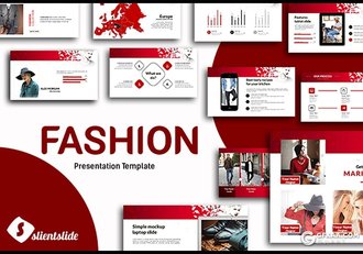 55页时尚流行男人装服装展示PPT模板 - 顶尖PPT