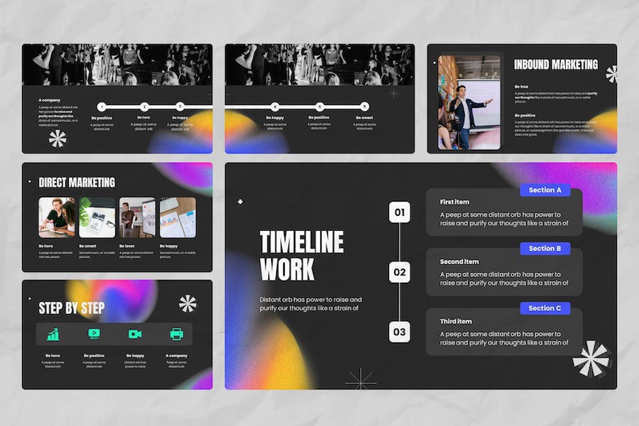 酷炫数字营销keynote模板 - 顶尖PPT
