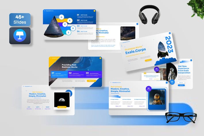 企业公司讲述展示方案推介Keynote模板 - 顶尖PPT