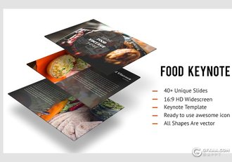 40多页餐饮美食葡萄酒介绍展示keynote模板 - 顶尖PPT
