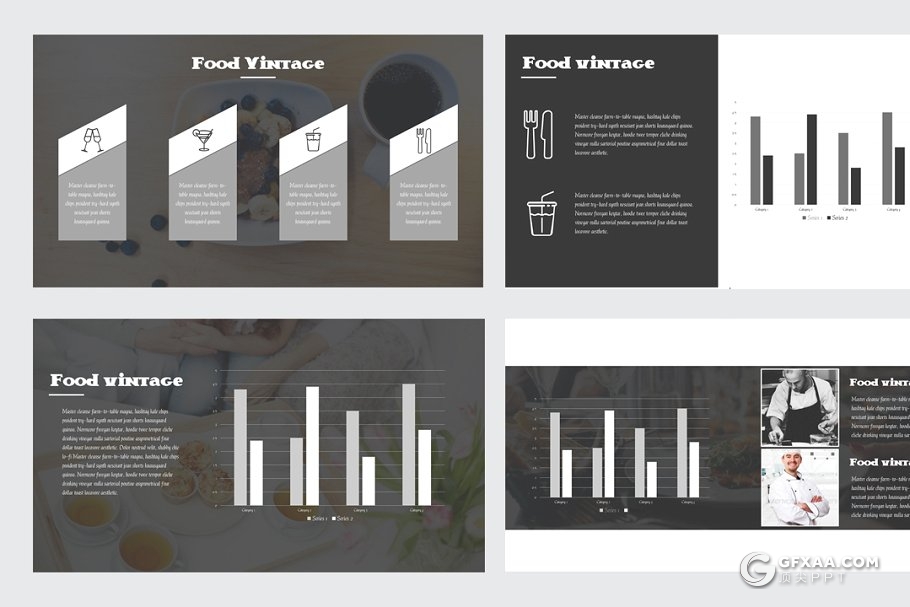 40多页餐饮美食葡萄酒介绍展示keynote模板 - 顶尖PPT