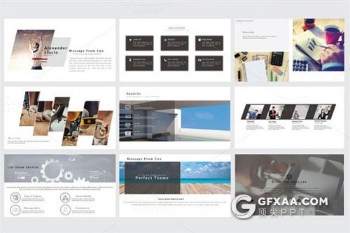 100页商务工作汇报业务合作keynote模板 - 顶尖PPT