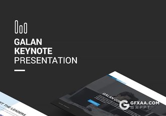 70页国外高逼格简约商务风格keynote多用途模板 - 顶尖PPT