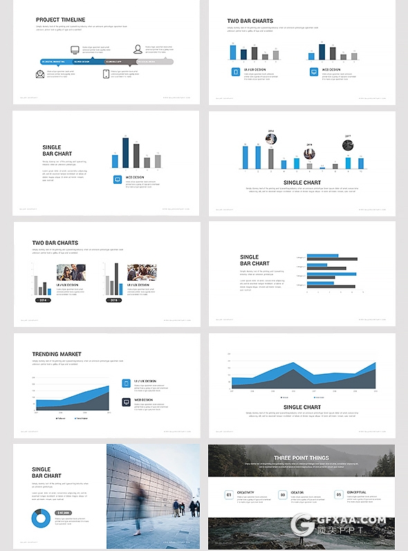 70页国外高逼格简约商务风格keynote多用途模板 - 顶尖PPT