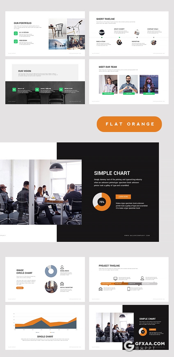 70页国外高逼格简约商务风格keynote多用途模板 - 顶尖PPT
