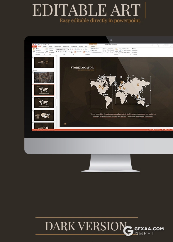 55页高端土豪金商务系PPT多用途模板 - 顶尖PPT