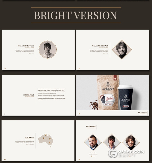 55页高端土豪金商务系PPT多用途模板 - 顶尖PPT