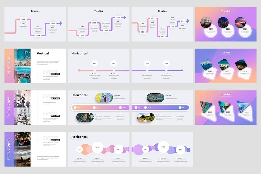 创意时间表信息图表keynote模板 - 顶尖PPT