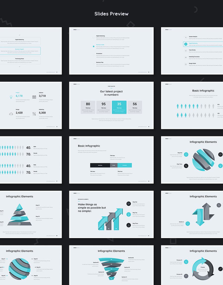 业务合作商业融资项目数据分析通用PPT模板 - 顶尖PPT