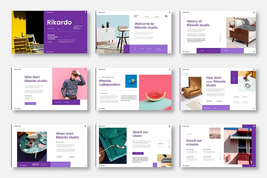 商业营销策划图片展示keynote模板 - 顶尖PPT