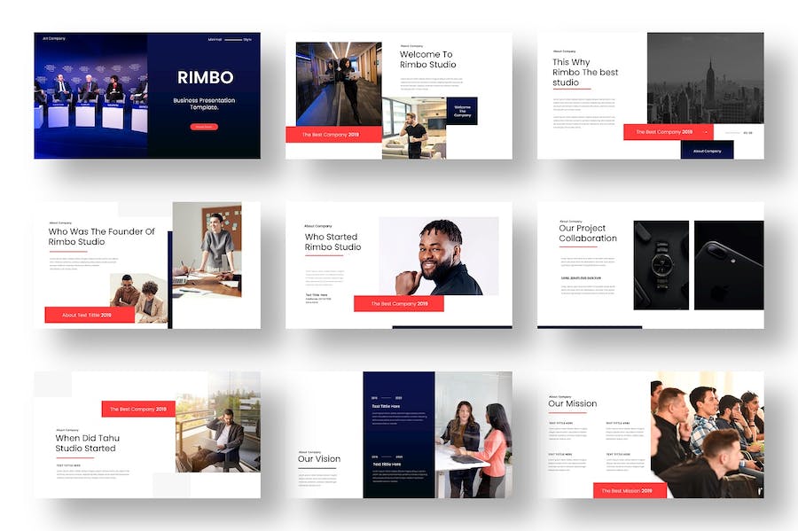 国外商业商务风格团队企业介绍工作计划总结通用keynote模板 - 顶尖PPT