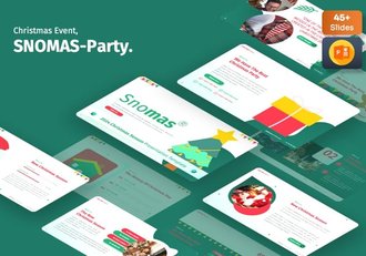 圣诞节主题展示设计方案PPT模板 - 顶尖PPT