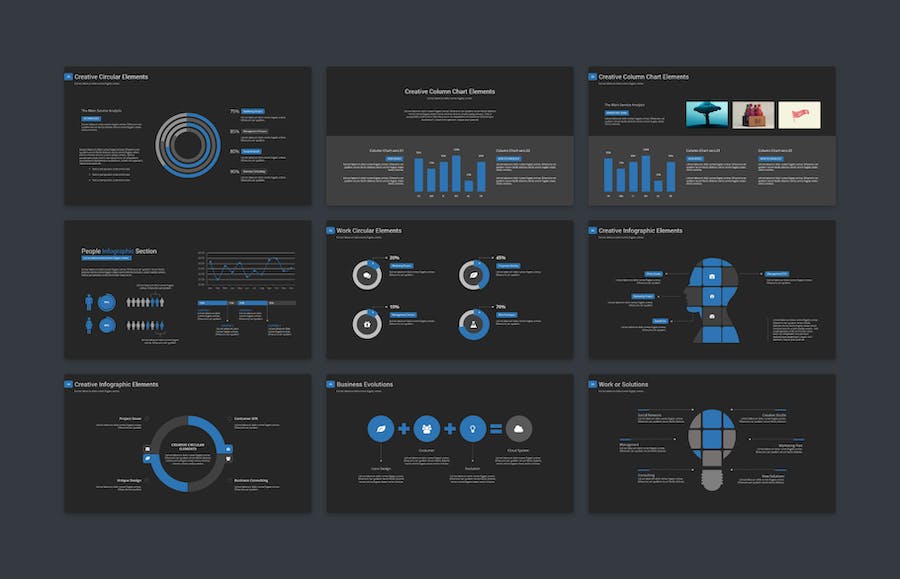 扁平化简约国外商务商用多用途PPT模板 - 顶尖PPT