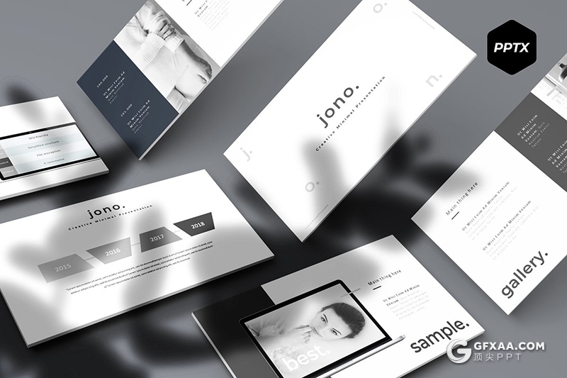 30页5种配扁平化简约风格ppt模板 - 顶尖PPT