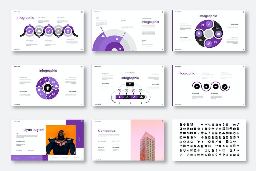 商业营销策划图片展示keynote模板 - 顶尖PPT