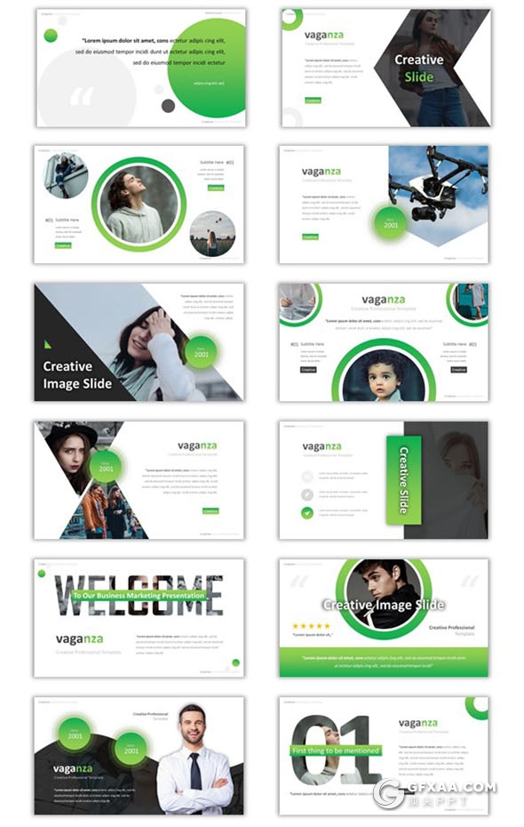 172页欧美高端商务PPT 创意逻辑图形合集 - 顶尖PPT