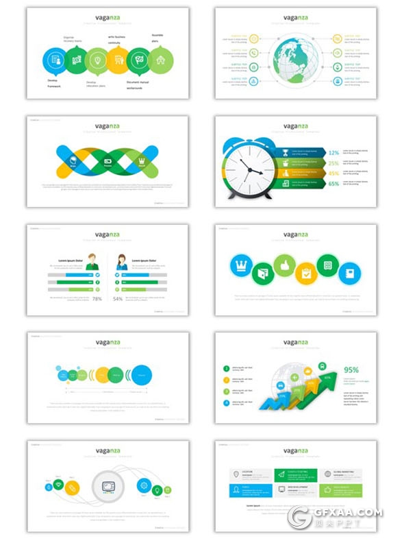 172页欧美高端商务PPT 创意逻辑图形合集 - 顶尖PPT